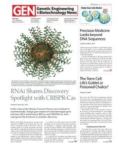 Genetic Engineering & Biotechnology News - 15 November 2018