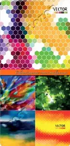 Colored mosaic vector background