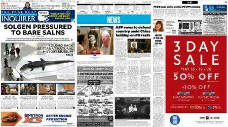 Philippine Daily Inquirer – May 19, 2018