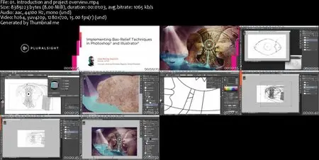 Implementing Bas-Relief Techniques in Photoshop and Illustrator