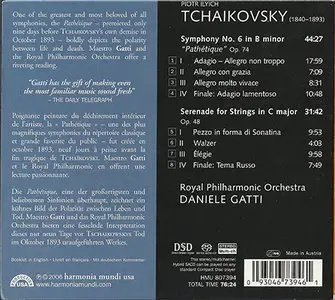 Piotr Ilyich Tchaikovsky - Symphony 6 in B minor "Pathétique" Op. 74 (2006) {Hybrid-SACD // ISO & FLAC} 