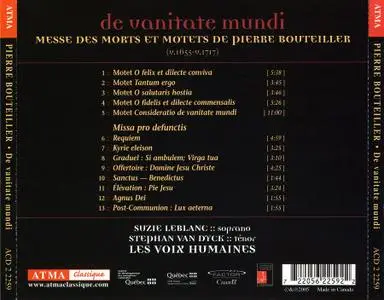 Les Voix Humaines - Pierre Bouteiller: de vanitate mundi (2005)