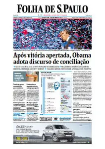 Jornal Folha de São Paulo - 08 de novembro de 2012 - Quinta