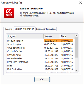 Avira Antivirus Pro 15.0.18.354 Final