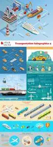 Vectors - Transportation Infographics 5