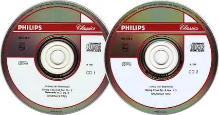 Grumiaux Trio - Ludwig van Beethoven: Complete String Trios (1997) 2CDs