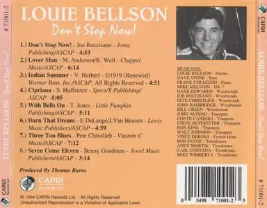 Louie Bellson - Don't Stop Now! (1984) {1994, Reissue}