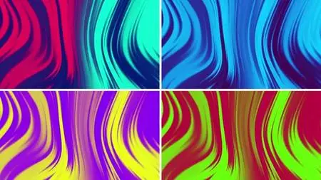 Vivid Swirling Gradient Stripes Pack 1508087