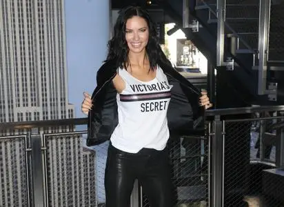 Adriana Lima at the Empire State Building in NYC on November 7, 2018