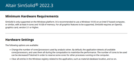Altair SimSolid 2022.3.1