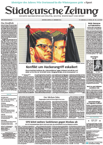 Süddeutsche Zeitung vom Montag, 22. Dezember 2014