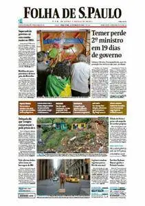 Folha de São Paulo - 31 de maio de 2016 - Terça