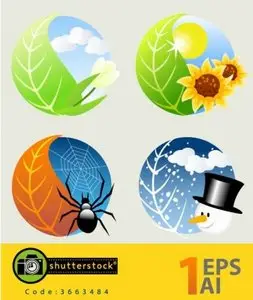 Vector Four Seasons