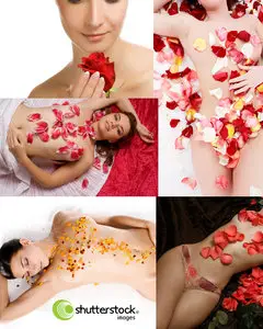 Awesome SS - Girls in the petals of roses 