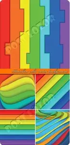 Rainbow color vector background