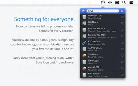 Radium Perfect Internet Radio v3.0.10 Multilingual Mac OS X
