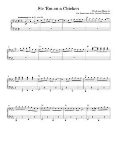 Sic em on a chicken - Zac Brown Band (Piano-Vocal-Guitar)