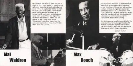 Max Roach & Mal Waldron - Explorations ...To The Mth Degree (1995) {2CD Set, Slam Productions SLAMCD505 rel 1999}