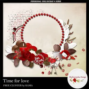 Scrap Kit : Be Mine, Romantic Quick Page & 2 Clusters