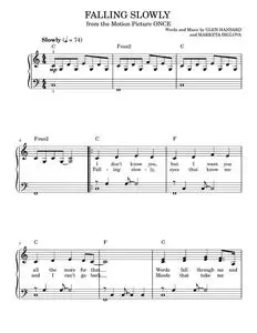 Falling Slowly (from Once) - Glen Hansard & Marketa Irglova (Easy Piano)