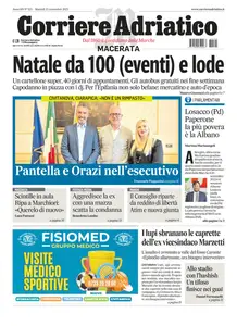 Corriere Adriatico Macerata - 25 Novembre 2025