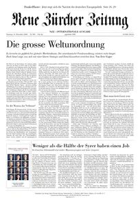 Neue Zürcher Zeitung International - 14 Dezember 2024