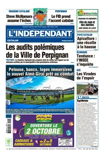 L'Indépendant - 27 Septembre 2024