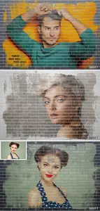 AS - Brick Wall Photo Effect Mockup 513804445