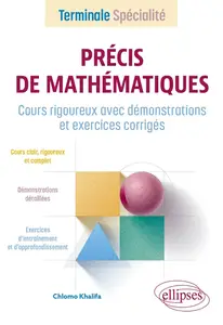 Chlomo Khalifa, "Précis de mathématiques terminale spécialité"