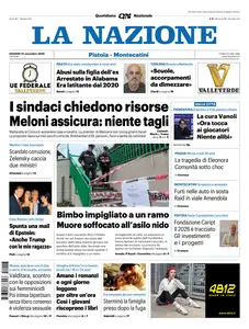 La Nazione Pistoia Montecatini - 13 Novembre 2025