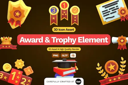 EE - 3D Award & Trophy Element XYZXULV