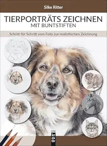 Tierporträts zeichnen mit Buntstiften