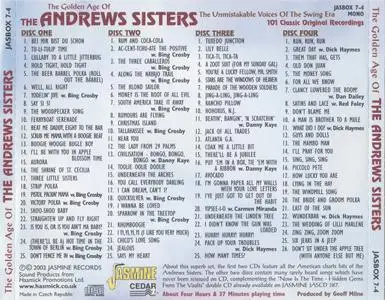 The Andrews Sisters - The Golden Age Of The Andrews Sisters (4CD) (2002) {Compilation}