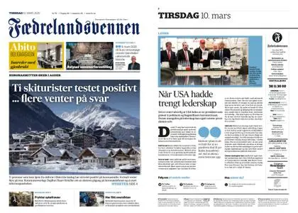 Fædrelandsvennen – 10. mars 2020