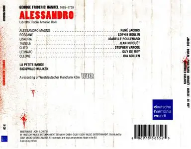Sigiswald Kuijken, La Petite Bande - George Frideric Handel: Alessandro (2011)
