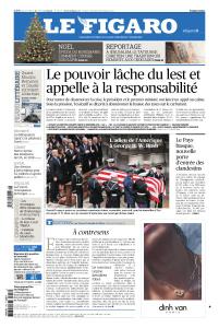Le Figaro du Jeudi 6 Décembre 2018