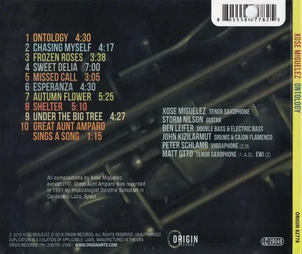 Xosé Miguelez - Ontology (2019) {Origin Records}
