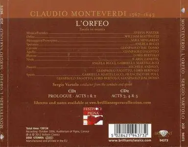 Sylvia Pozzer, William Matteuzzi, Sara Mingardo, Angela Bucci, Sergio Vartolo - Claudio Monteverdi: L'Orfeo (2012)