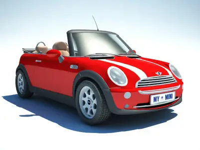 Mini cooper 3d model for 3ds Max