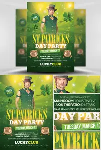 St Patricks Party Flyer Template 2