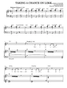 Taking A Chance On Love - Cabaret Musical, Kander & Ebb, Liza Minnelli (Piano Vocal)