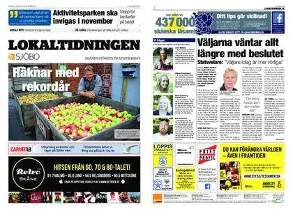 Lokaltidningen Sjöbo – 08 september 2018