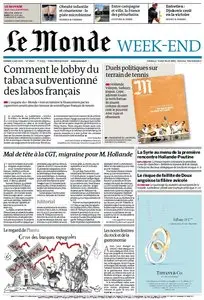 Le Monde et Suppléments du Samedi 2 Juin 2012