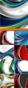 Abstract wavy lines vector background 