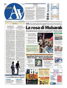 AVVENIRE 11 12 FEBBRAIO 2011