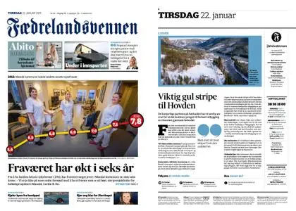 Fædrelandsvennen – 22. januar 2019