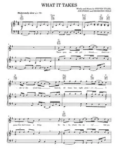 What It Takes - Aerosmith, Desmond Child (Piano-Vocal-Guitar)