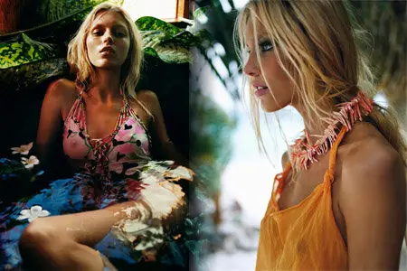 Anja Rubik - Photoshoot for Vogue UK 2005