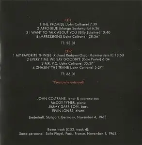 John Coltrane - Complete Live In Stuttgart 1963 {2010 Domino}