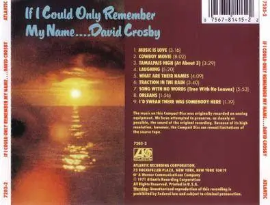 David Crosby - If I Could Only Remember My Name (1971)